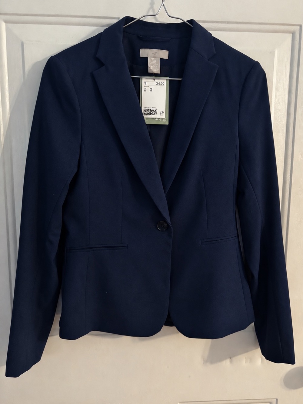 H&M Navy Single-Button Women's Blazer